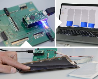 Sensor-Array und erweiterte CMS-Schaltung zur Messung und Auswertung der Sensorsignale