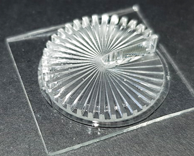 3D-printed Siemens-star as resolution test 
