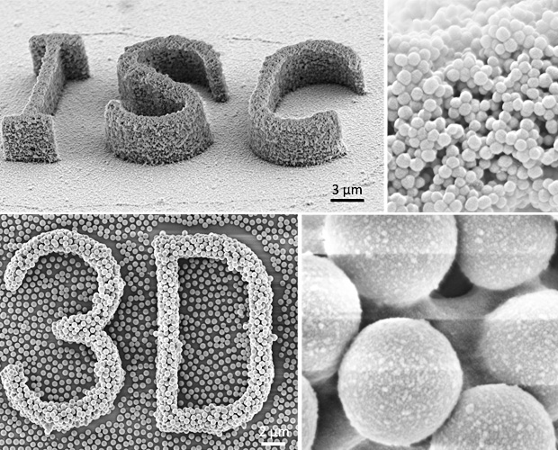 3D structuring of a composite