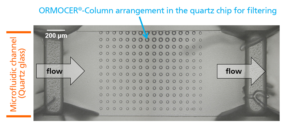 Microfluidics 2PP filter array